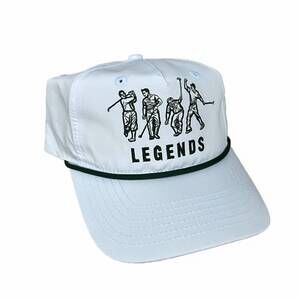 NEW THE STATE COMPANY unisex legends of the links hat in white/green